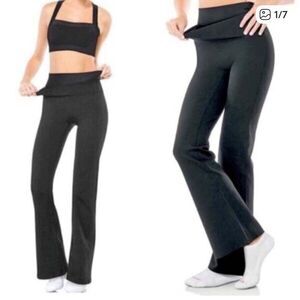 Spanx Slim-X Bagel Buster Power Pant Flare Black Womens 2X
